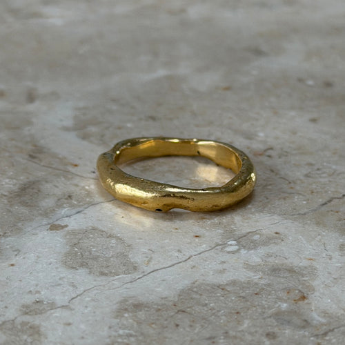 Earth Ring Forgyldt