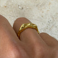 Earth Ring Forgyldt